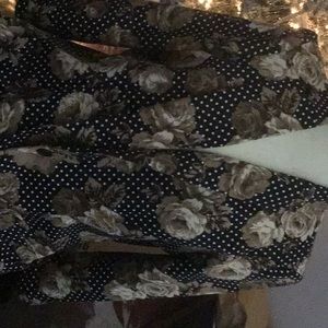 Floral polka dot blazer